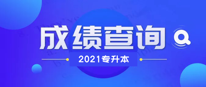 2021年浙江省专升本成绩查询入口